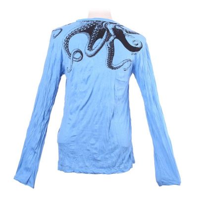 Herren T-shirt Sure mit langen Ärmeln - Octopus Attack Turquoise Thailand