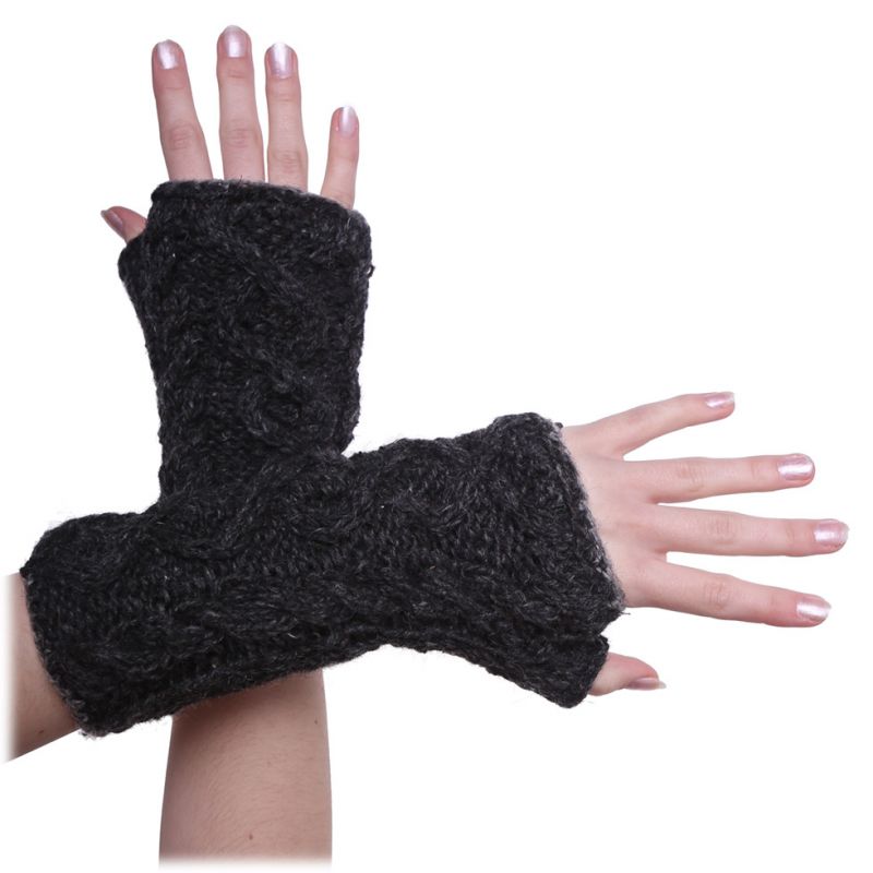 Wollene fingerlose Handschuhe Suam Malam Nepal